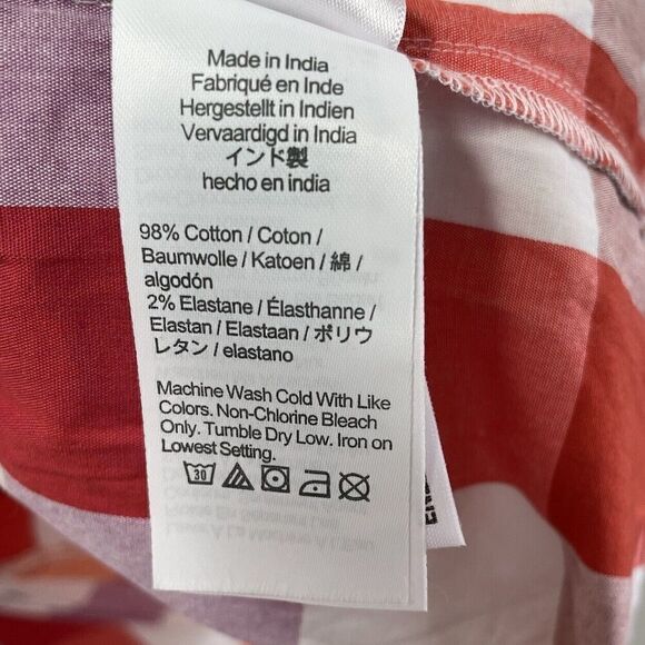 J.CREW Dress Womens 12 Faux-Wrap Sleeveless Mini NEW Orange Check Belt BR911 - Picture 13 of 16